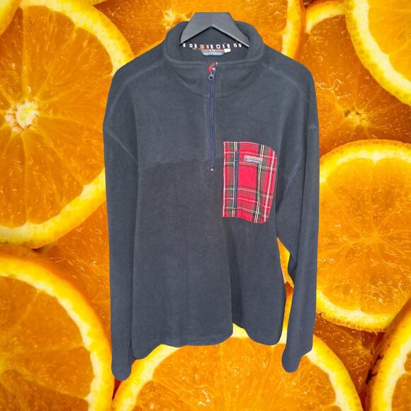 Castaway Tidal‎ Fleece Nantucket Navy with Royal Stewart Trim Size XL - Picture 2 of 9